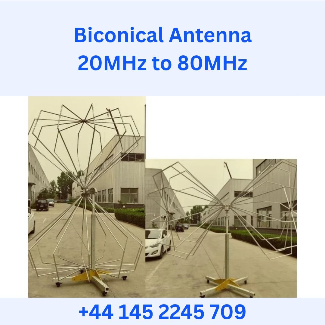 Biconical Antenna 20MHz to 80MHz