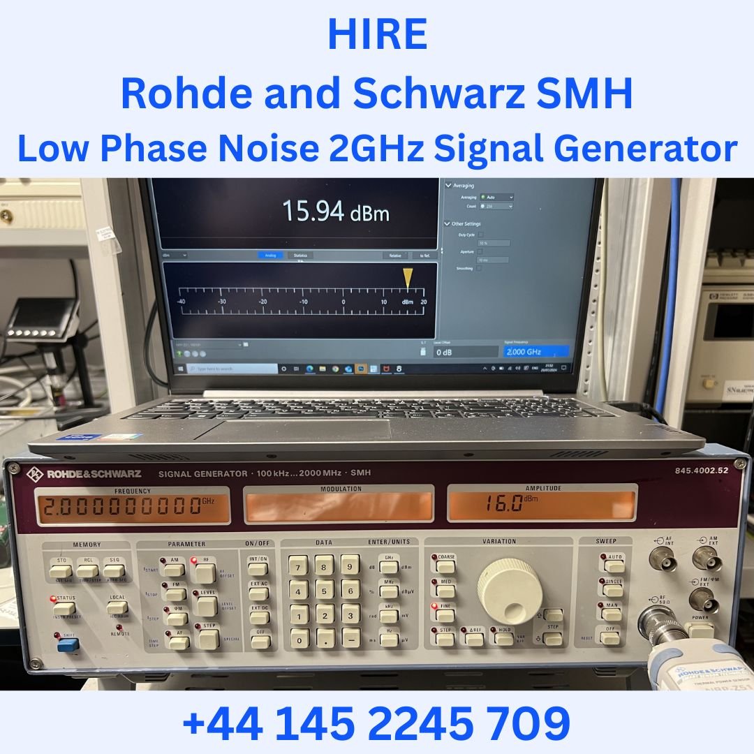 HIRE Rohde and Schwarz SMH Low Phase Noise 2GHz Signal Generator