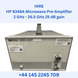 HIRE HP 8348A Microwave Pre-Amplifier 2 GHz – 26.5 GHz 25 dB gain