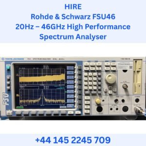 HIRE Rohde & Schwarz FSU46 20Hz – 46GHz High Performance Spectrum Analyser