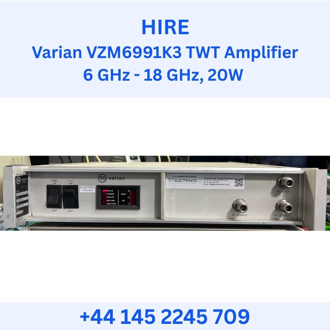 HIRE Varian VZM6991K3 6 GHz - 18 GHz, 20 W TWT Amplifier