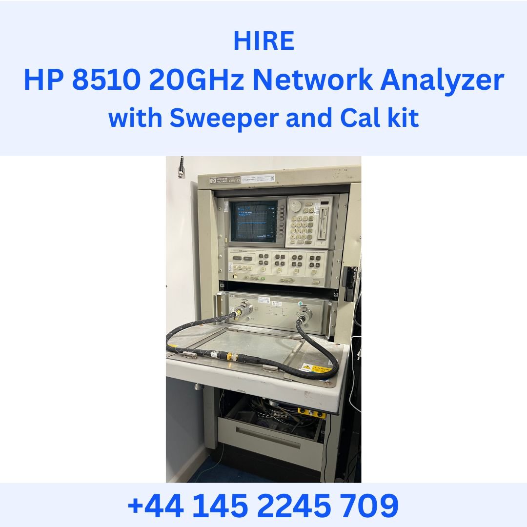 HIRE HP 8510 20GHz Network Analyzer with Sweeper and Cal kit