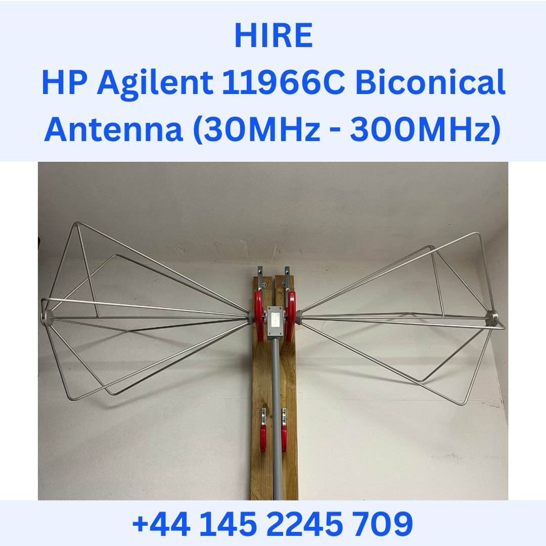 HIRE HP Agilent 11966C Biconical Antenna (30MHz – 300MHz)
